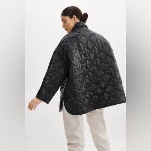 Lamarque Beruka Quilted Leather Jacket Coat Free People - Picture 4 of 17